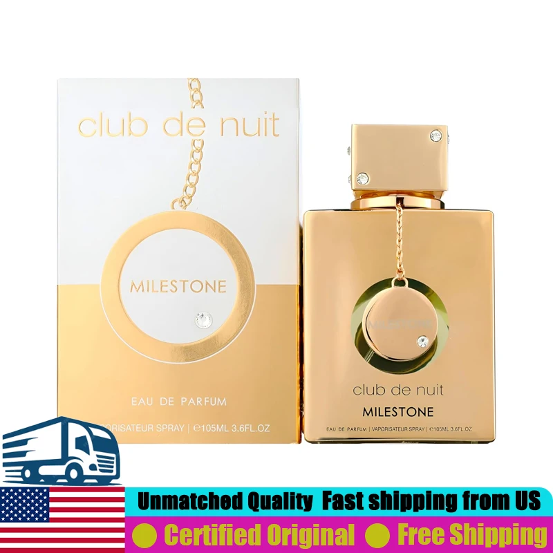 Armaf Club de Nuit Milestone Eau de Parfum Spray 105 ML Premium Arabian Perfumes 3.6 Oz Lasting Woody Floral Musk Unisex Cologne
Armaf Club de Nuit Milestone Eau de Parfum Spray 105 ML Premium Arabian Perfumes 3.6 Oz Lasting Woody Floral Musk Unisex Cologne