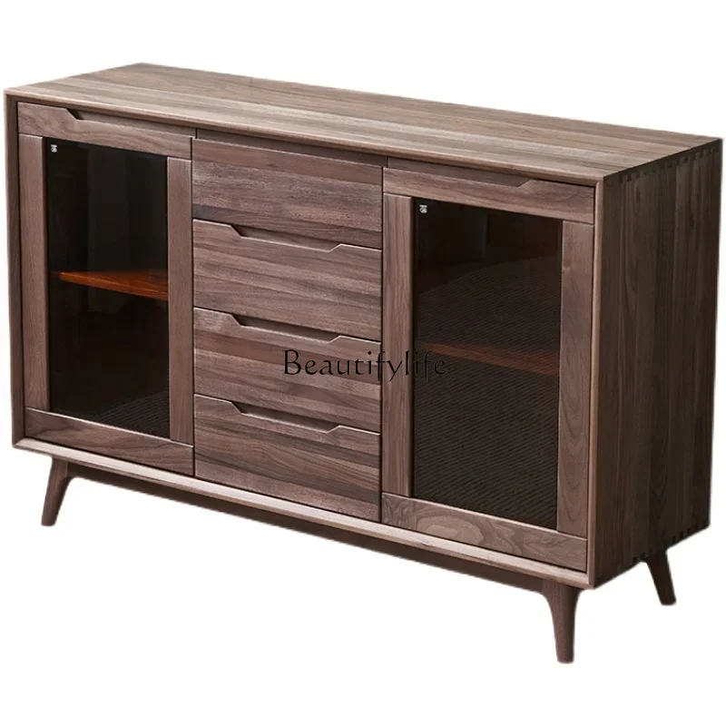 FG26North American Black Walnut Dining Side Solid Wood Wine Cabinet Nordic Solid Wood Glass Locker Simple Modern
FG26North American Black Walnut Dining Side Solid Wood Wine Cabinet Nordic Solid Wood Glass Locker Simple Modern