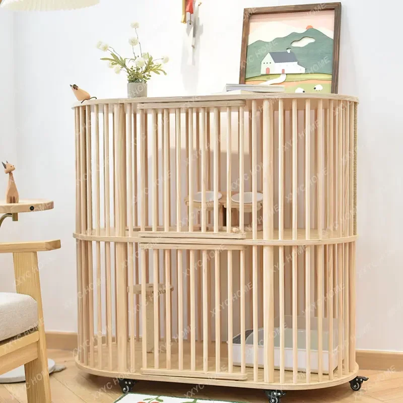 Cat Solid Wood Cage Home Indoor Villa Cabinet Super Large Free Space Cattery House House Wood
Cat Solid Wood Cage Home Indoor Villa Cabinet Super Large Free Space Cattery House House Wood