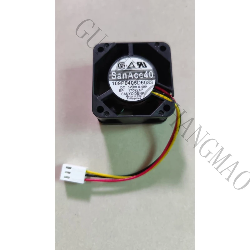 HJY 1 PCS SANYO Fan 109P0405D6033 DC 5V 0.49A 4020 4CM 3 pin Cooling fan
HJY 1 PCS SANYO Fan 109P0405D6033 DC 5V 0.49A 4020 4CM 3 pin Cooling fan