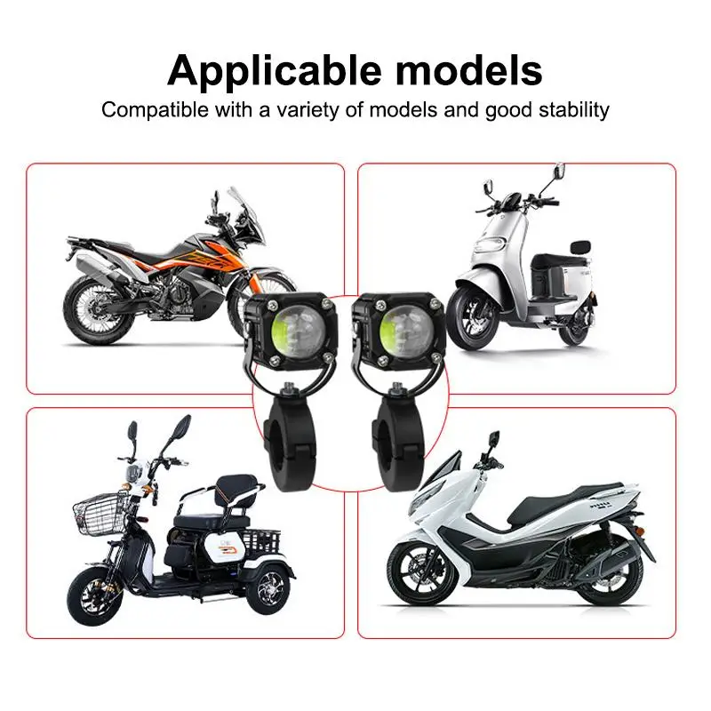 Universal Motorcycle LED Spotlight Waterproof Auxiliary Light With Adjustable Bracket Auxiliary Fog Light For Off Road Vehicle
Universal Motorcycle LED Spotlight Waterproof Auxiliary Light With Adjustable Bracket Auxiliary Fog Light For Off Road Vehicle