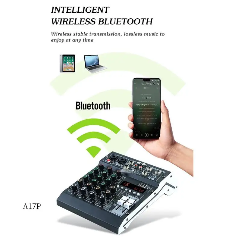 AP-HM-4M 4 Channel Studio Audio Mixer Sound Mixing Console For PC Recording DJ Stage Family KTV Campus Speech Meeting
AP-HM-4M 4 Channel Studio Audio Mixer Sound Mixing Console For PC Recording DJ Stage Family KTV Campus Speech Meeting