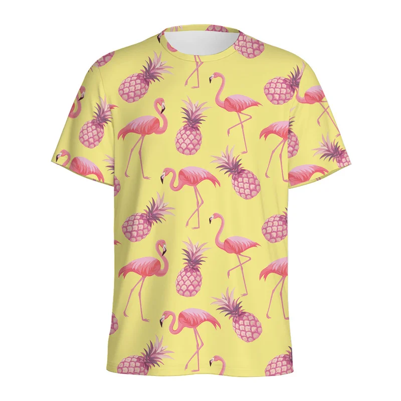 Tropical Flamingo 3D Printed T Shirt for Men Hawaiian Floral Graphic Tees Tops Women Loose Short Sleeves Summer O'Neck T-shirt
Tropical Flamingo 3D Printed T Shirt for Men Hawaiian Floral Graphic Tees Tops Women Loose Short Sleeves Summer O'Neck T-shirt