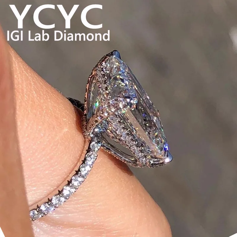 Lab Grown Diamond 5 Ct Ring Solid18K White Gold Emerald Cut Diamond CVD HPHT DEF VS-VVS Wedding band
Lab Grown Diamond 5 Ct Ring Solid18K White Gold Emerald Cut Diamond CVD HPHT DEF VS-VVS Wedding band