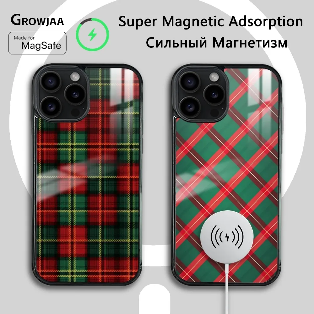 Christmas Plaid Design Phone Case For iPhone 16 15 14 13 12 11 Pro Max Plus Mini Magsafe Mirror Wireless Magnetic Cover
Christmas Plaid Design Phone Case For iPhone 16 15 14 13 12 11 Pro Max Plus Mini Magsafe Mirror Wireless Magnetic Cover