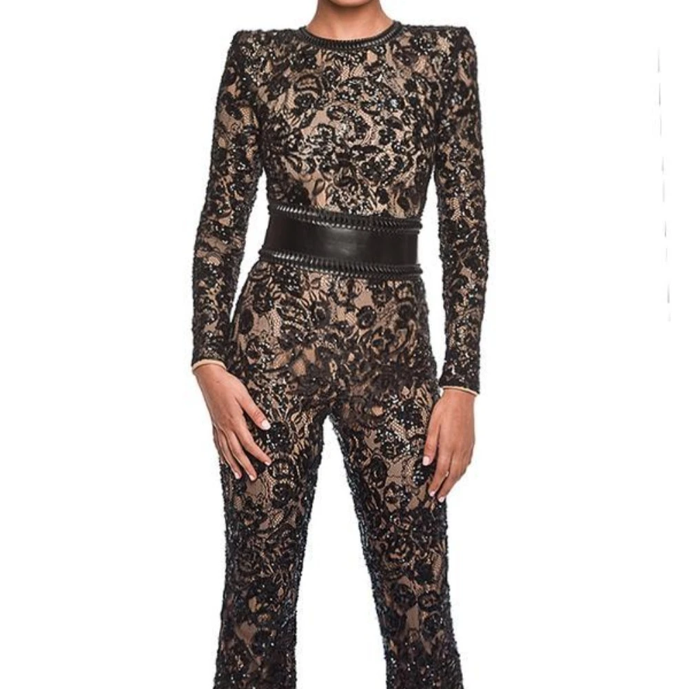 Jumpsuit Socialite Composite Lace Temperament Slim Fit Temperament Elegant Fashionable Princess Style
Jumpsuit Socialite Composite Lace Temperament Slim Fit Temperament Elegant Fashionable Princess Style