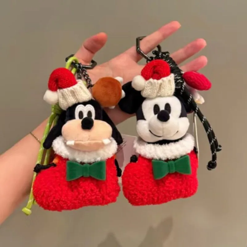 Genuine Disney cute Mickey Christmas stockings bag pendant cartoon plush Goofy doll keychain decoration Christmas gift Bag charm
Genuine Disney cute Mickey Christmas stockings bag pendant cartoon plush Goofy doll keychain decoration Christmas gift Bag charm