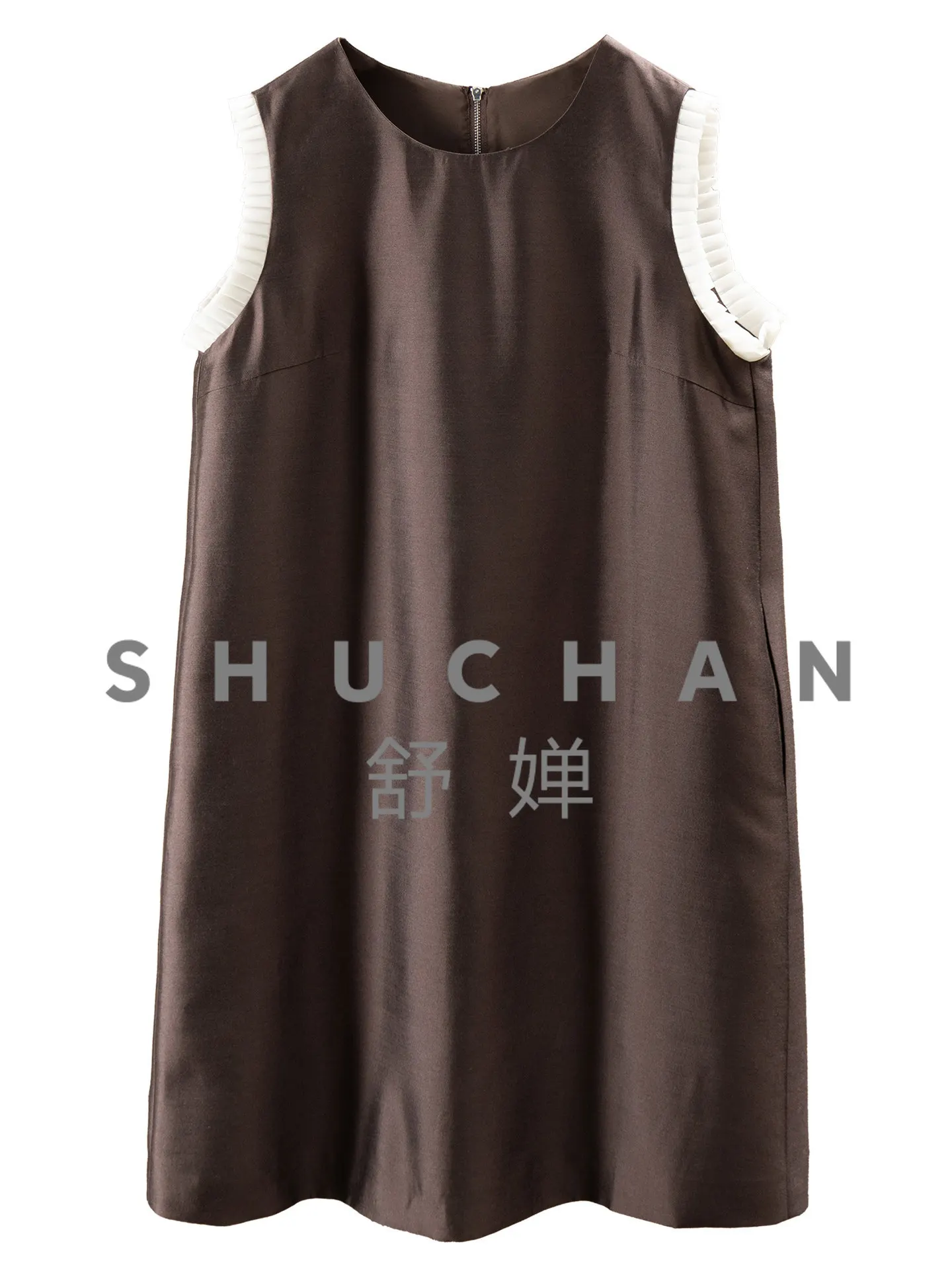 Tank Dress Simplified and High-luxury, French Cabinet Pinched Pleated Lace Wool Silk Crew Neck Vest Dress Women 85I4
Tank Dress Simplified and High-luxury, French Cabinet Pinched Pleated Lace Wool Silk Crew Neck Vest Dress Women 85I4