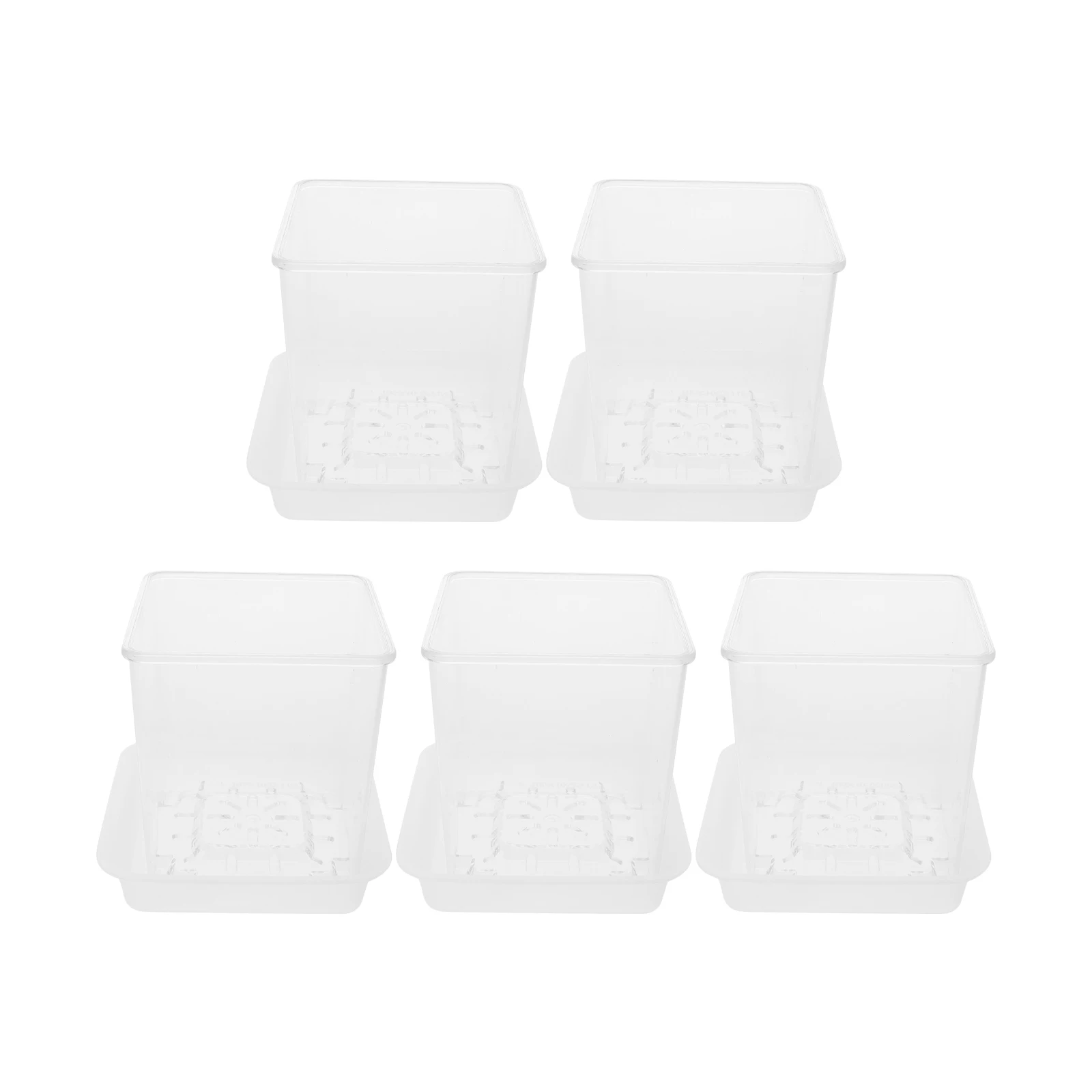 5pcs Acrylic Flower Pot Clear Square Planter Nursery Orchid Pots with Drainage Holes Decorative Planters for Orchids Breeding
5pcs Acrylic Flower Pot Clear Square Planter Nursery Orchid Pots with Drainage Holes Decorative Planters for Orchids Breeding