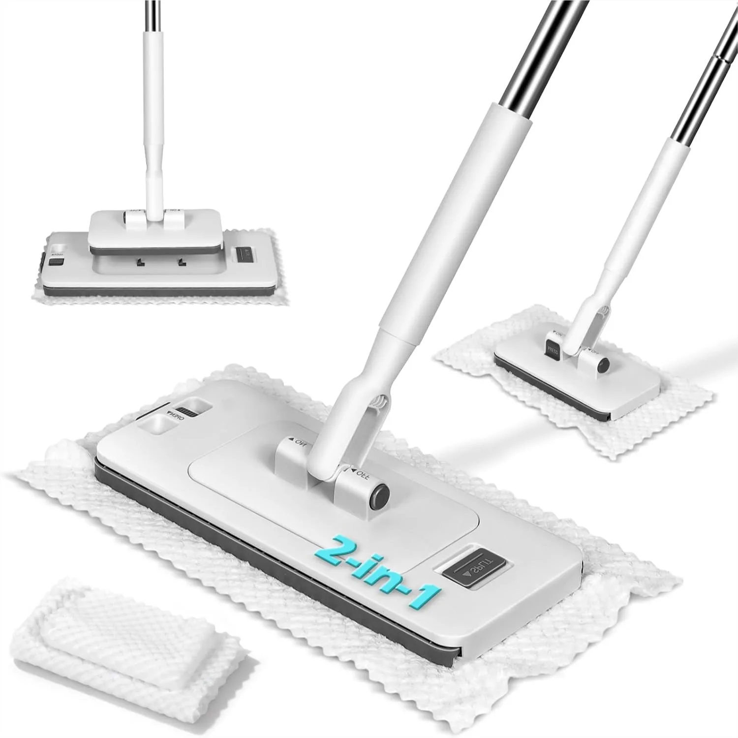 2-in-1 Disposable Dust Mop with Mini Sweeper, 47" Long Handle Microfiber Floor Mop for Hardwood & Multi Surface Cleaning
2-in-1 Disposable Dust Mop with Mini Sweeper, 47" Long Handle Microfiber Floor Mop for Hardwood & Multi Surface Cleaning