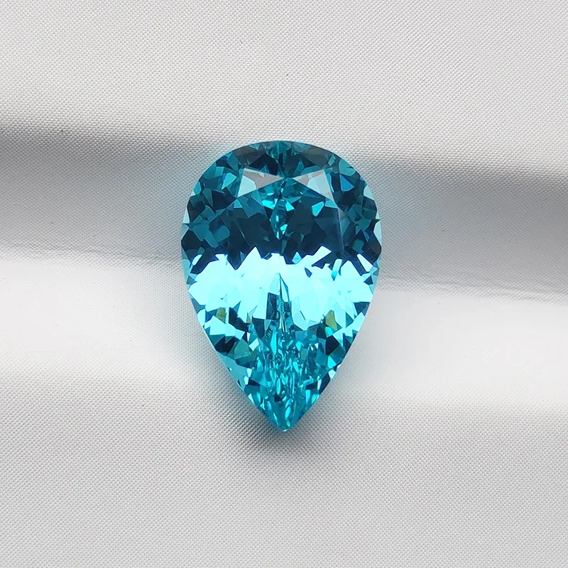 Lab Grown Paraiba Sapphire Pear Shaped VVS1 For Charms DIY Jewelry Making Materials Selectable AGL Certificate
Lab Grown Paraiba Sapphire Pear Shaped VVS1 For Charms DIY Jewelry Making Materials Selectable AGL Certificate