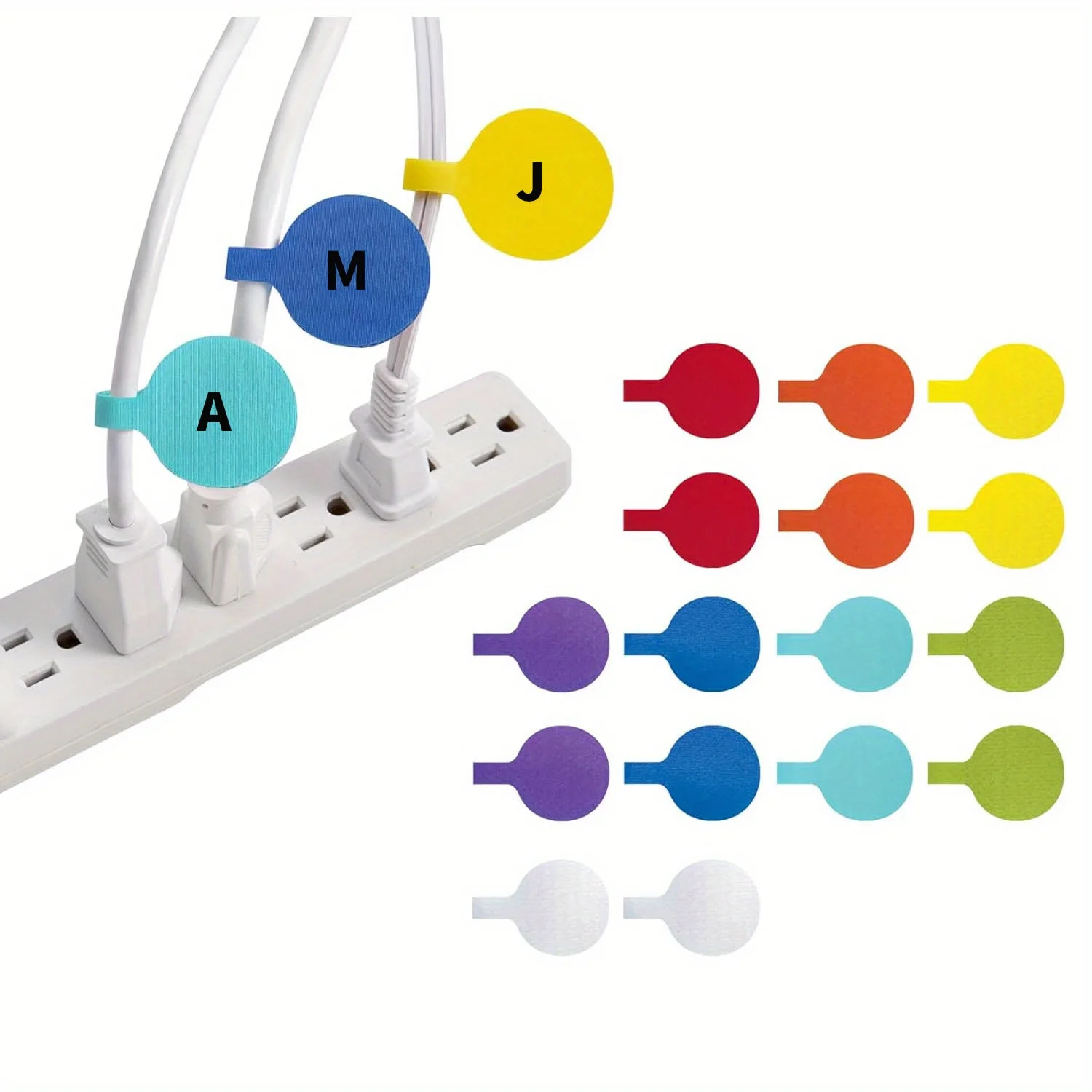 Cable Labels - Wrap-It Storage - Circles, Multi-Color (16-Pack) - Color Coded Labels for Organizing, Wire Tags Write on Surface
Cable Labels - Wrap-It Storage - Circles, Multi-Color (16-Pack) - Color Coded Labels for Organizing, Wire Tags Write on Surface