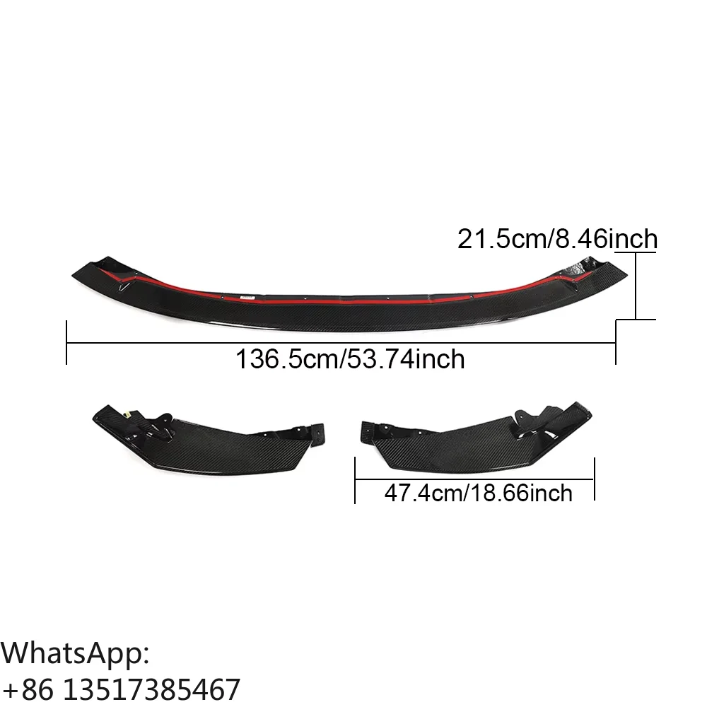 Carbon Fiber Front Bumper Lip for BMW 4 Series G80 M3 G82 M4 Coupe 2-Door 2021-2022
Carbon Fiber Front Bumper Lip for BMW 4 Series G80 M3 G82 M4 Coupe 2-Door 2021-2022