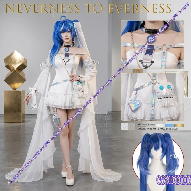Neverness To Everness Nitsa Cosplay Costume Two Dimensional Game Character Full Set Outfit For Women White Dress With Wig Flower
Neverness To Everness Nitsa Cosplay Costume Two Dimensional Game Character Full Set Outfit For Women White Dress With Wig Flower