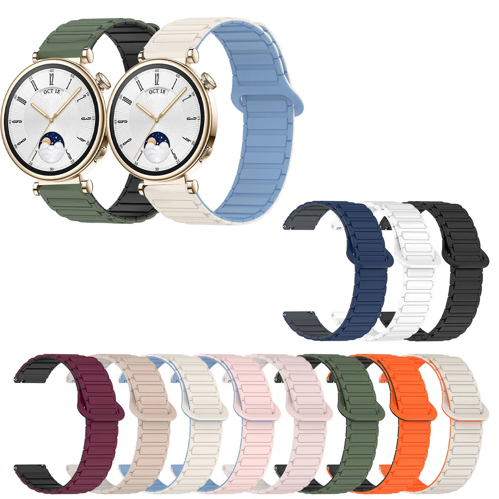 Силиконовый ремешок для часов 18 мм для Huawei Watch GT4 5 41 мм GT5 Pro 42 мм, ремешок с магнитной петлей, браслет
Силиконовый ремешок для часов 18 мм для Huawei Watch GT4 5 41 мм GT5 Pro 42 мм, ремешок с магнитной петлей, браслет