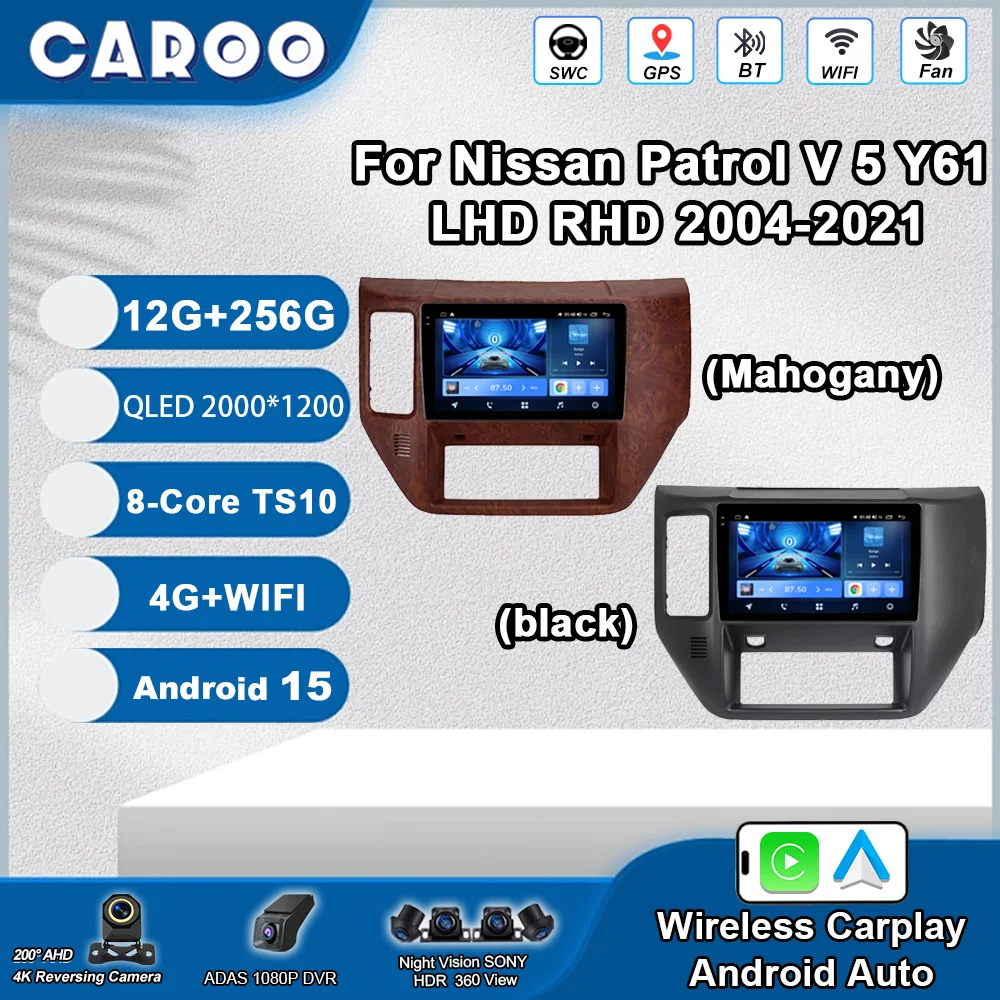 Android 15 For Nissan Patrol V 5 Y61 LHD RHD 2004-2021 Car Radio Stereo Multimedia Video Player GPS Navigation Wireless Carplay
Android 15 For Nissan Patrol V 5 Y61 LHD RHD 2004-2021 Car Radio Stereo Multimedia Video Player GPS Navigation Wireless Carplay