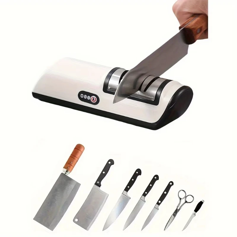 Electric knife sharpeners, household whetstone tools, kitchen gadgets.
Electric knife sharpeners, household whetstone tools, kitchen gadgets.