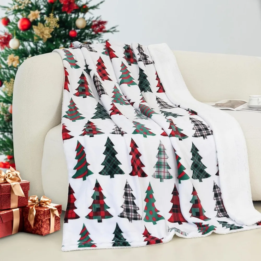 Luxurious Reversible Flannel Fleece Sherpa Throw - Ultra-Soft, Cozy Christmas Holiday Decor
Luxurious Reversible Flannel Fleece Sherpa Throw - Ultra-Soft, Cozy Christmas Holiday Decor