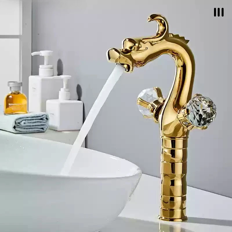 Chinese Dragon Basin Faucet Bathroom Deck Dual Handles Single Hole Vessel Sink Hot Cold Mixer Tap Gold Bathroom Water Tap
Chinese Dragon Basin Faucet Bathroom Deck Dual Handles Single Hole Vessel Sink Hot Cold Mixer Tap Gold Bathroom Water Tap