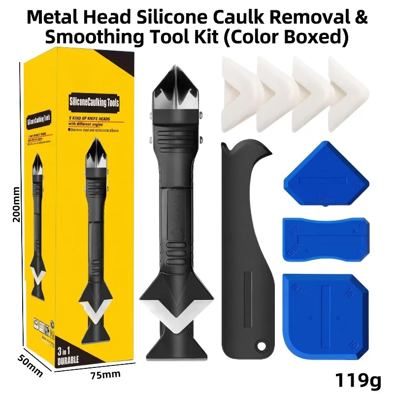 9pcs Multifunctional Caulking Tool Silicone Finishing Gadget Sealant Scraper Metal Putty Remover Kit Floor Caulk Accessoriess
9pcs Multifunctional Caulking Tool Silicone Finishing Gadget Sealant Scraper Metal Putty Remover Kit Floor Caulk Accessoriess