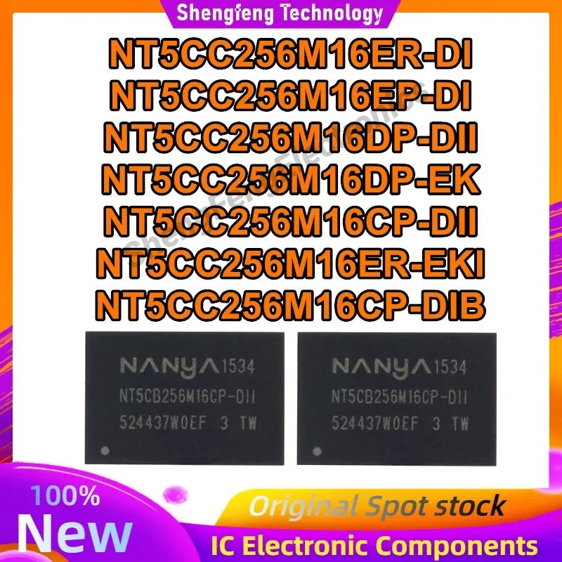 5шт NT5CC256M16ER-DI NT5CC256M16EP-DI NT5CC256M16DP-DII NT5CC256M16DP-EK NT5CC256M16CP-DII NT5CC256M16ER-EKI NT5CC256M16CP-DIB
5шт NT5CC256M16ER-DI NT5CC256M16EP-DI NT5CC256M16DP-DII NT5CC256M16DP-EK NT5CC256M16CP-DII NT5CC256M16ER-EKI NT5CC256M16CP-DIB