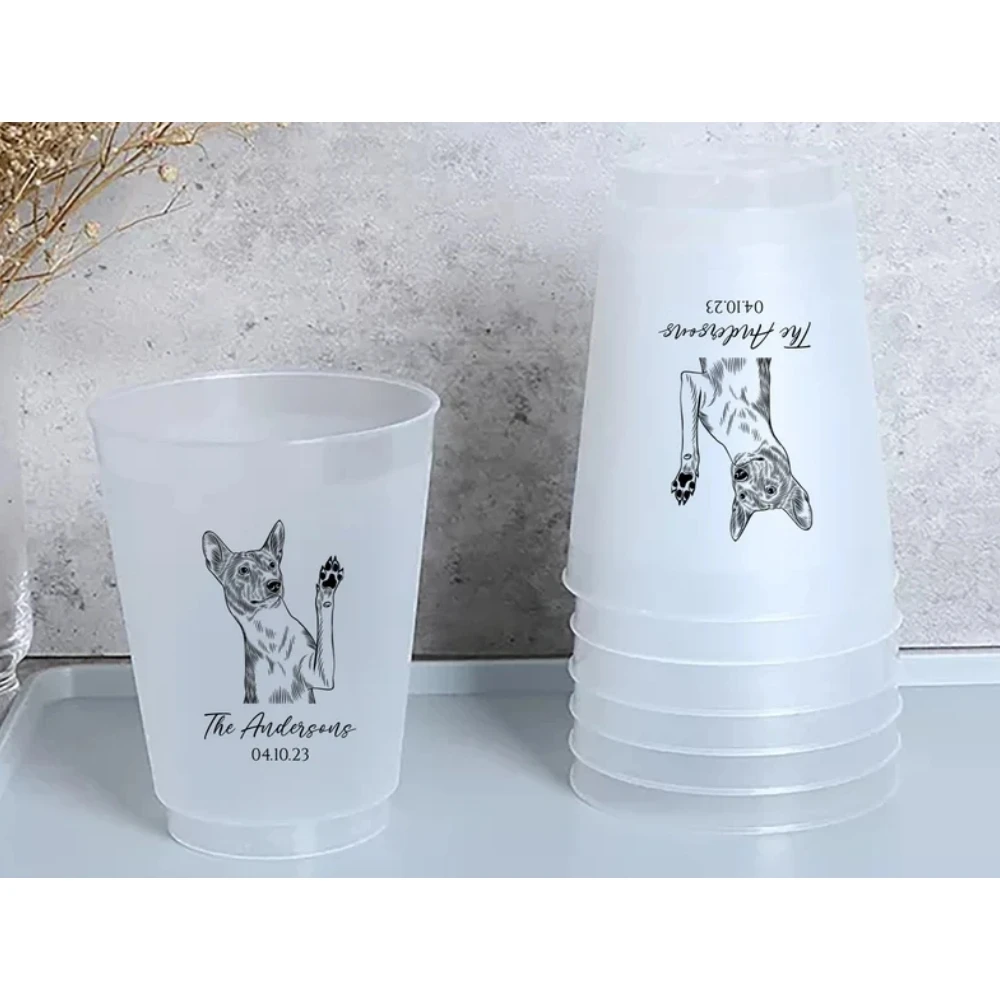 Customized Pet Frosted Shatterproof Flex Cups, Personalized Animal Wedding Favor Cups, Pet Illustration Wedding Favors
Customized Pet Frosted Shatterproof Flex Cups, Personalized Animal Wedding Favor Cups, Pet Illustration Wedding Favors
