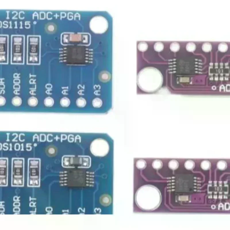ADS1115 ADS1015 12/16 Bit I2C Module Precision 4-Channel Development Board With Pro Gain Amplifier For Arduino
ADS1115 ADS1015 12/16 Bit I2C Module Precision 4-Channel Development Board With Pro Gain Amplifier For Arduino