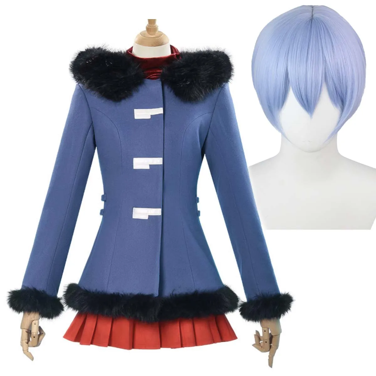 Anime EVA Ayanami Rei Cosplay Winter Uniform Costume Or Short Blue Wig
Anime EVA Ayanami Rei Cosplay Winter Uniform Costume Or Short Blue Wig