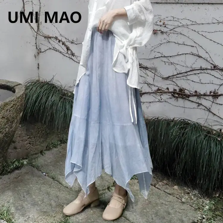 UMI MAO Юбка в китайском стиле, женская свободная юбка из чесаного хлопка, струящаяся, окрашенная в спреем, лоскутная, нерегулярная юбка Femme
UMI MAO Юбка в китайском стиле, женская свободная юбка из чесаного хлопка, струящаяся, окрашенная в спреем, лоскутная, нерегулярная юбка Femme