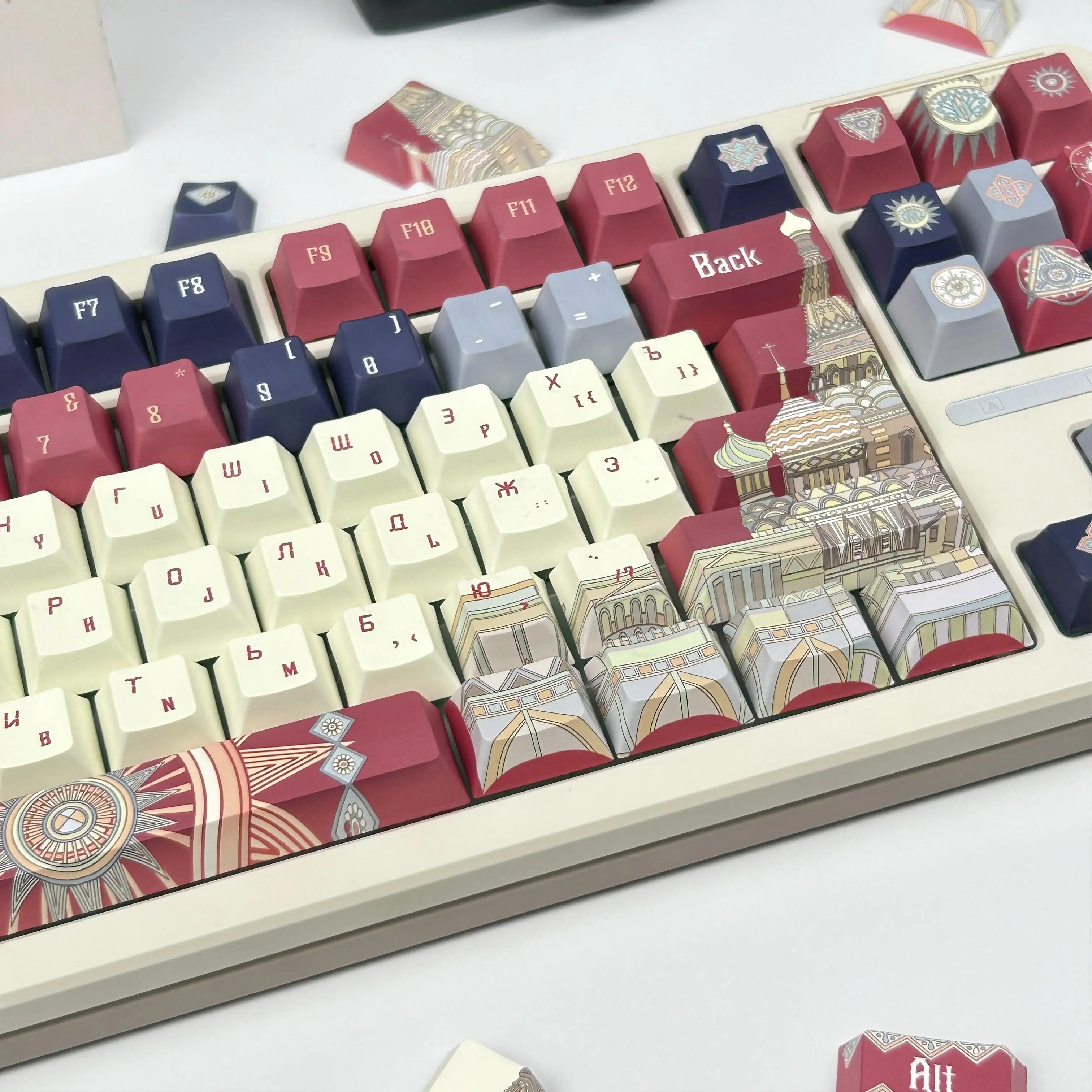 Русские колпачки для клавиш Cherry Profile Cathedral Theme Architecture Style PBT Keycap Ретро Красный Синий RU Макет Механические колпачки для клавиатуры
Русские колпачки для клавиш Cherry Profile Cathedral Theme Architecture Style PBT Keycap Ретро Красный Синий RU Макет Механические колпачки для клавиатуры