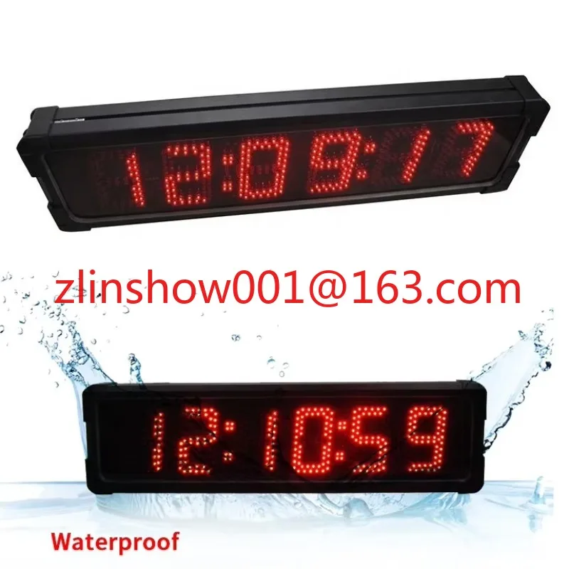 5-дюймовые 6-значные часы большого размера, 7-сегментные большие уличные водонепроницаемые светодиодные часы с дистанционным управлением, цифровой таймер обратного отсчета
5-дюймовые 6-значные часы большого размера, 7-сегментные большие уличные водонепроницаемые светодиодные часы с дистанционным управлением, цифровой таймер обратного отсчета
