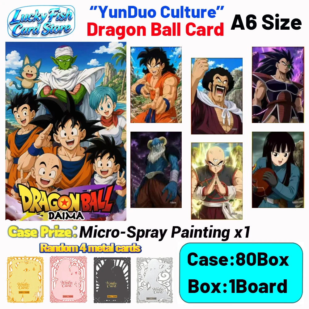 Wholesale 2026 New YunDuo Creative Studio Dragon Ball Card A6 Size Acrylic Boards Hobby Collectibles Cards for Child Gifts Toys
Wholesale 2026 New YunDuo Creative Studio Dragon Ball Card A6 Size Acrylic Boards Hobby Collectibles Cards for Child Gifts Toys