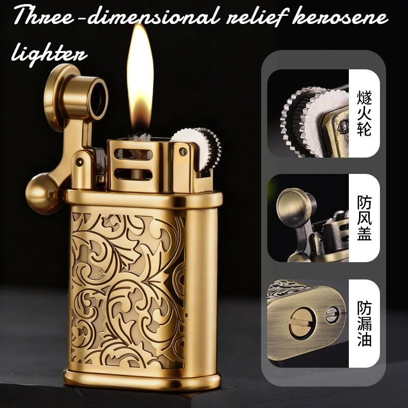 Mini Portable Tangcao Metal Lighter Grinding Wheel Fashionable and Retro Cigarette Accessories Men's Gifts
Mini Portable Tangcao Metal Lighter Grinding Wheel Fashionable and Retro Cigarette Accessories Men's Gifts