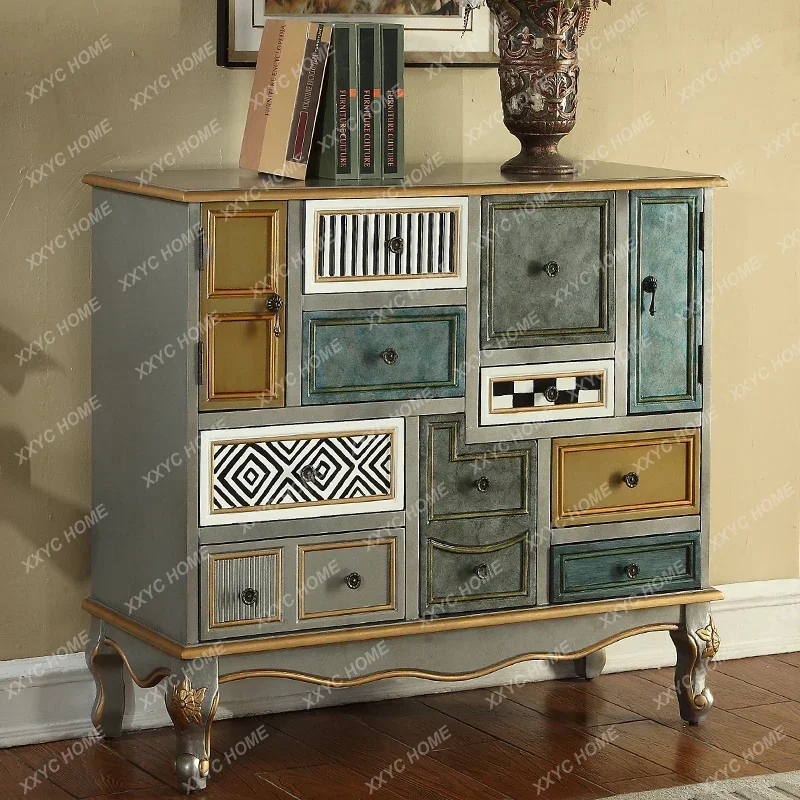 Vintage Painted Rustic Entrance Bedroom Living Room Storage Cabinet
Vintage Painted Rustic Entrance Bedroom Living Room Storage Cabinet