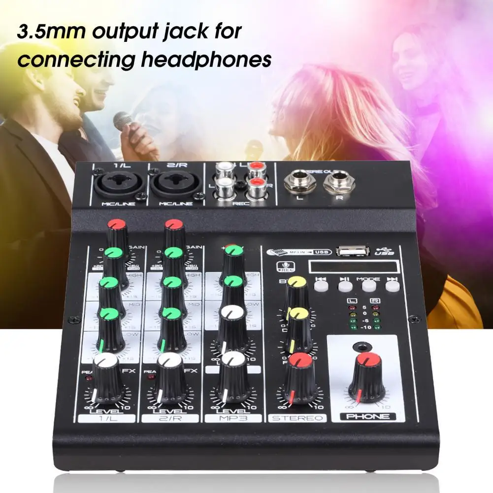 Mini Audio Mixer Broadcast Podcast 4 Channels Volume Control Powerful Power Adapter/Charging Bank Dual Use Mini Mixer
Mini Audio Mixer Broadcast Podcast 4 Channels Volume Control Powerful Power Adapter/Charging Bank Dual Use Mini Mixer