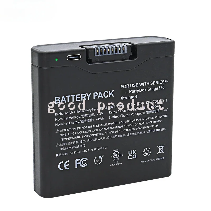 For JBL Xtreme 4 Partybox 320 Partybox320 Stage320 Charging Battery Universal FG4CELL 21700X Bluetooth Speaker
For JBL Xtreme 4 Partybox 320 Partybox320 Stage320 Charging Battery Universal FG4CELL 21700X Bluetooth Speaker
