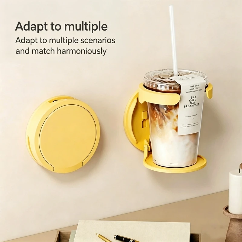 Wall mounted folding cup holder, cup water cup, coffee storage shelf, car cup holder, non perforated wall mounted cup holder
Wall mounted folding cup holder, cup water cup, coffee storage shelf, car cup holder, non perforated wall mounted cup holder