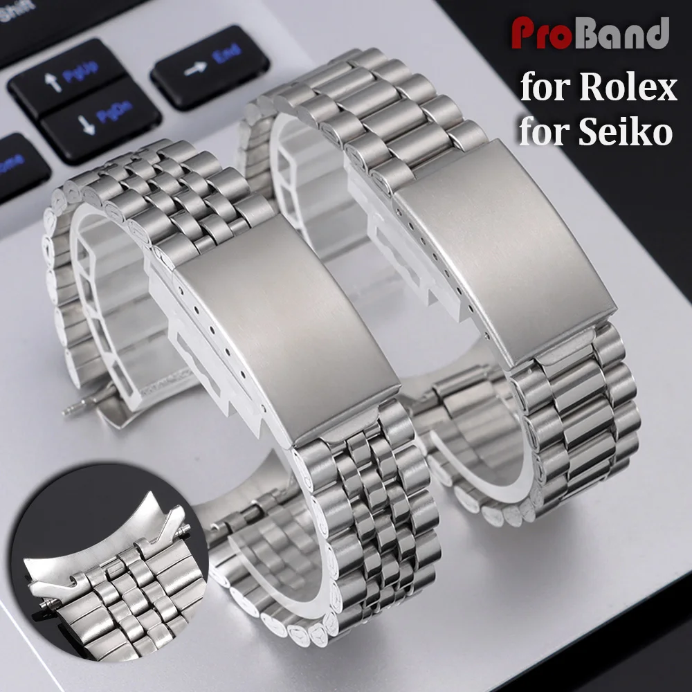 18mm 20mm Stainless Steel Strap Curved End Metal Watch Bands for Seiko Sports Wristbelt Men Business Bracelet for Rolex Datejust
18mm 20mm Stainless Steel Strap Curved End Metal Watch Bands for Seiko Sports Wristbelt Men Business Bracelet for Rolex Datejust