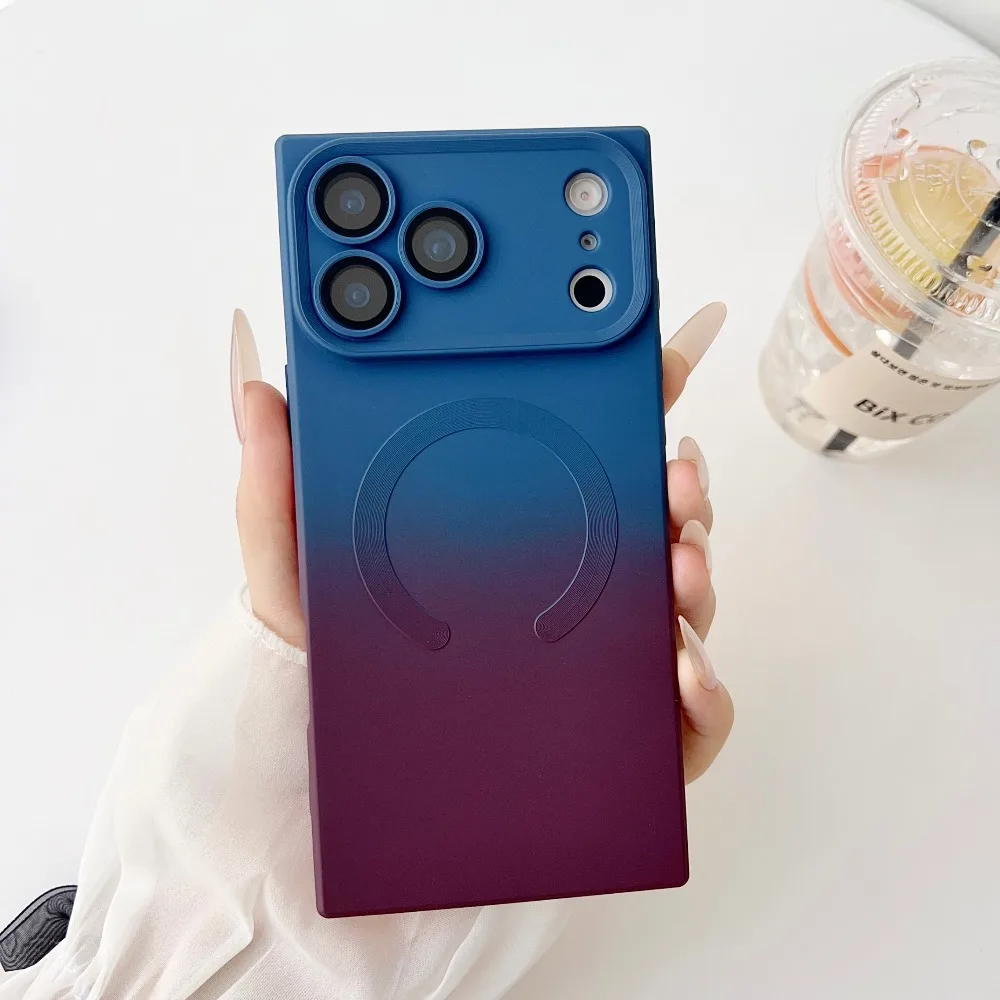 Чехол для телефона с магнитным градиентом цвета для Iphone 17 Pro Max 17 Pro для Magsafe Wireless Charge, мягкий силиконовый защитный чехол для объектива
Чехол для телефона с магнитным градиентом цвета для Iphone 17 Pro Max 17 Pro для Magsafe Wireless Charge, мягкий силиконовый защитный чехол для объектива