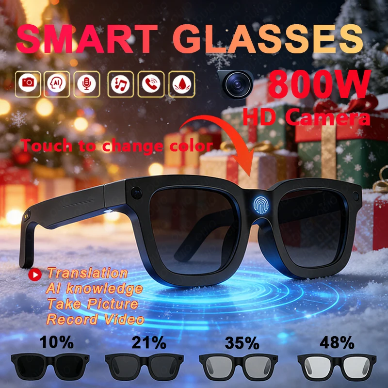 Новинка 2026 года, 8 миллионов пикселей, умные очки, HD-фото, видеозапись, интеллектуальный перевод с искусственным интеллектом, шумоподавление, умные очки
Новинка 2026 года, 8 миллионов пикселей, умные очки, HD-фото, видеозапись, интеллектуальный перевод с искусственным интеллектом, шумоподавление, умные очки