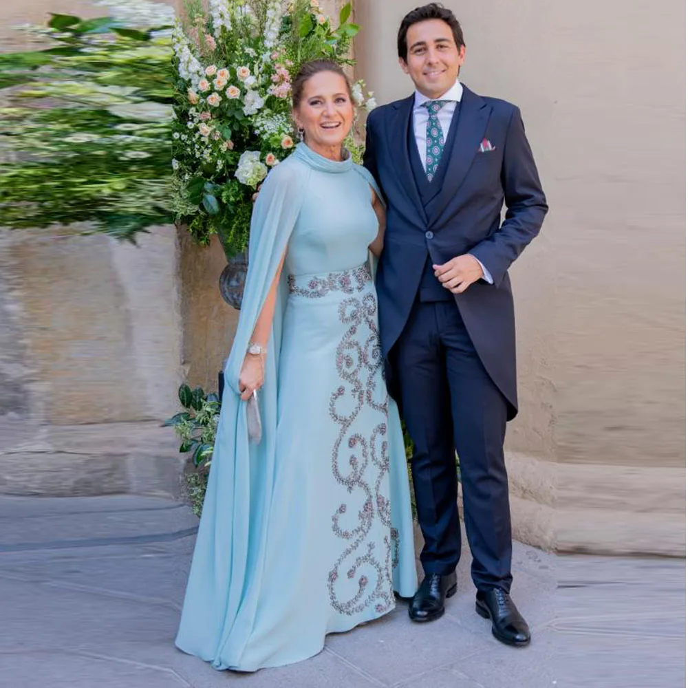 Customized Mother of the Bride Dresses with Shawl High Neck A Line Formal Wedding Guest Dress Beaded Chiffon vestidos de fiesta
Customized Mother of the Bride Dresses with Shawl High Neck A Line Formal Wedding Guest Dress Beaded Chiffon vestidos de fiesta