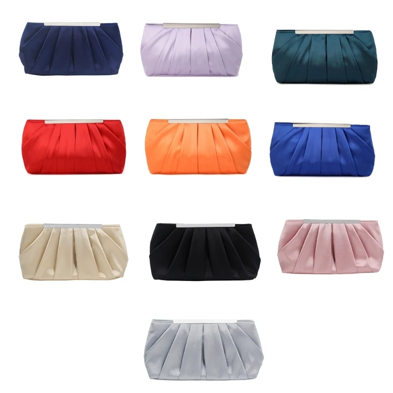 Lady Purse Wedding Clutches Pleated Handbag for Women Girl Shoulder Crossbody Bags with Chain Fashion Evening Bag
Lady Purse Wedding Clutches Pleated Handbag for Women Girl Shoulder Crossbody Bags with Chain Fashion Evening Bag
