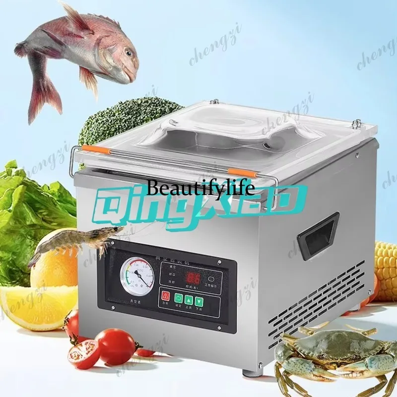 81 Commercial Automatic Food Vacuum Sealer Wet Dry Dual Use Packaging Machine Sealing Fresh Keeping For Dry Fruits Tea Packaging
81 Commercial Automatic Food Vacuum Sealer Wet Dry Dual Use Packaging Machine Sealing Fresh Keeping For Dry Fruits Tea Packaging