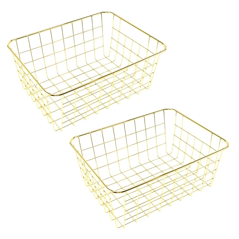 2X Nordic Style Metal Wire Storage Basket Cosmetic Organizer Holder Home Office Desk Toiletry Collection Bathroom
2X Nordic Style Metal Wire Storage Basket Cosmetic Organizer Holder Home Office Desk Toiletry Collection Bathroom