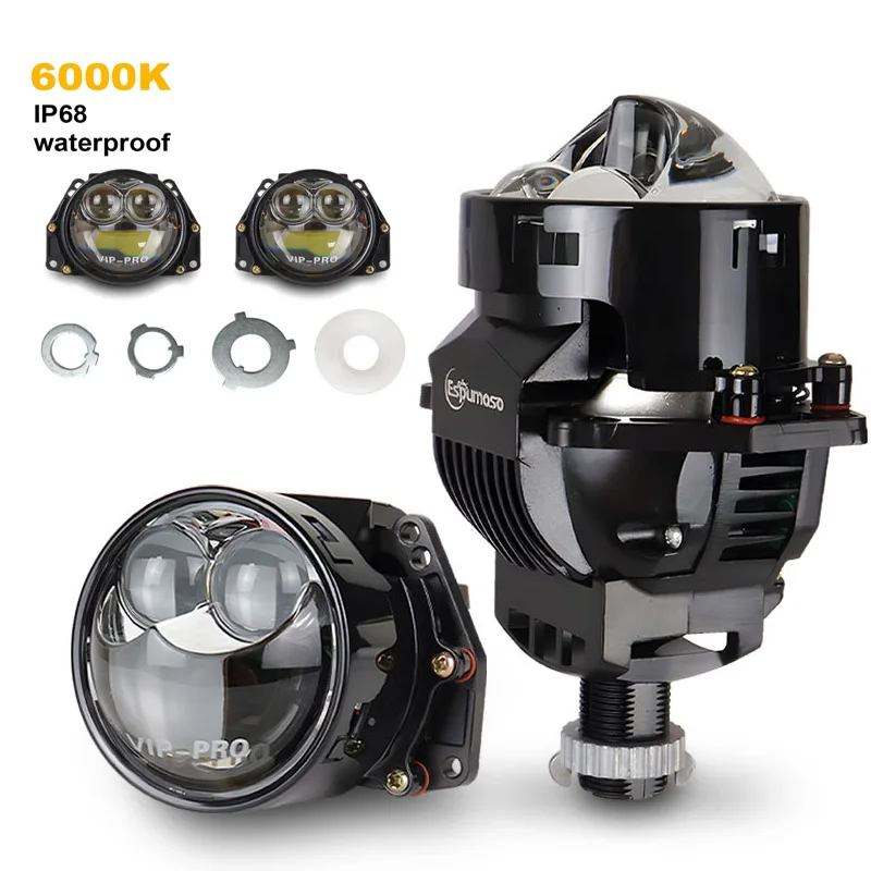 Dual Hyperboloid 3Inch Bi-LED Projector Lenses 6000K Hella 3R H4 H7 9005/9006 Car Led Light Bulbs Upgrade Retrofit Kits Turbo
Dual Hyperboloid 3Inch Bi-LED Projector Lenses 6000K Hella 3R H4 H7 9005/9006 Car Led Light Bulbs Upgrade Retrofit Kits Turbo 