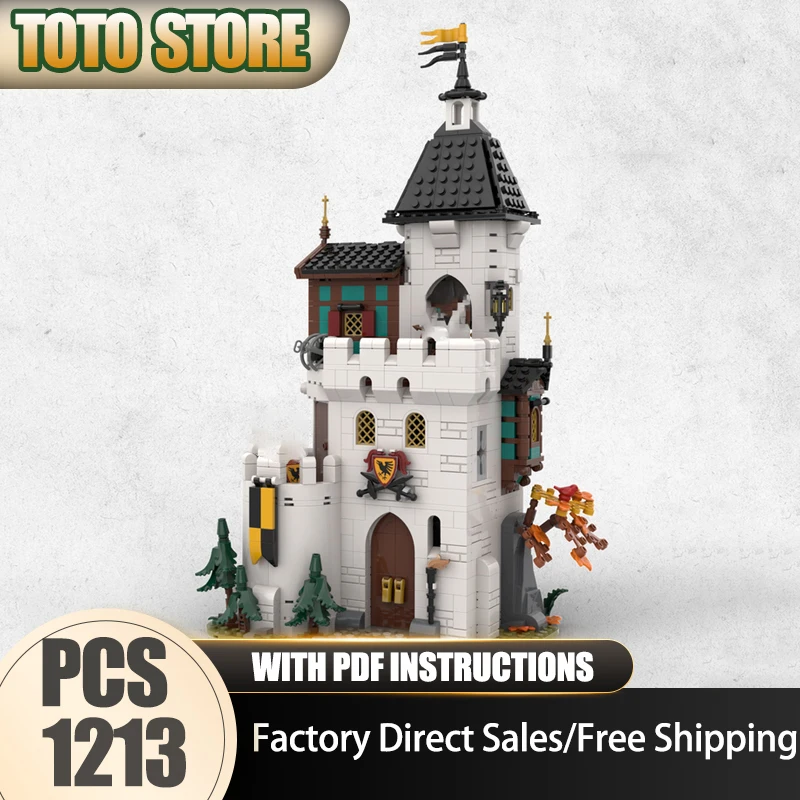 Medieval Castle Model Moc Building Block Modular White Tower Model Technology Brick Assembly Toy Construction Holiday Gifts
Medieval Castle Model Moc Building Block Modular White Tower Model Technology Brick Assembly Toy Construction Holiday Gifts