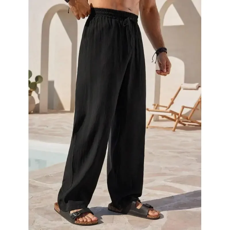 Men's Solid-Color Cotton-Linen Casual Long Pants Spring Summer Hawaiian Beach Loose Sports Breathable Streetwear
Men's Solid-Color Cotton-Linen Casual Long Pants Spring Summer Hawaiian Beach Loose Sports Breathable Streetwear