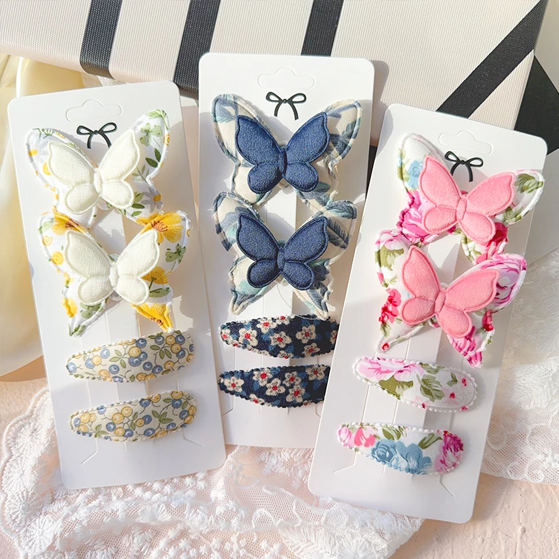 4Pcs/Set Butterfly Hair Clips and BB Clip for Baby Girls New Handmade Hairpin Barrettes Gift Headwear Kids Hair Accessories
4Pcs/Set Butterfly Hair Clips and BB Clip for Baby Girls New Handmade Hairpin Barrettes Gift Headwear Kids Hair Accessories