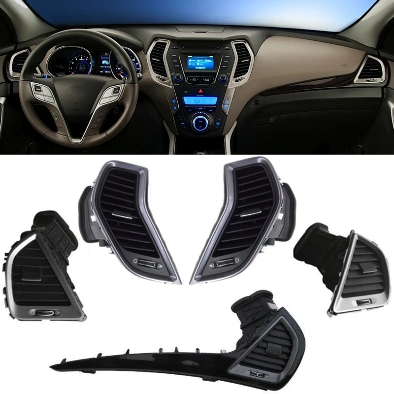 For Hyundai Fe IX45 2013-2017 974102W000 Car Front Row Wind Center Air Conditioning Vent Grill Outlet Panel With Chrome Plate
For Hyundai Fe IX45 2013-2017 974102W000 Car Front Row Wind Center Air Conditioning Vent Grill Outlet Panel With Chrome Plate