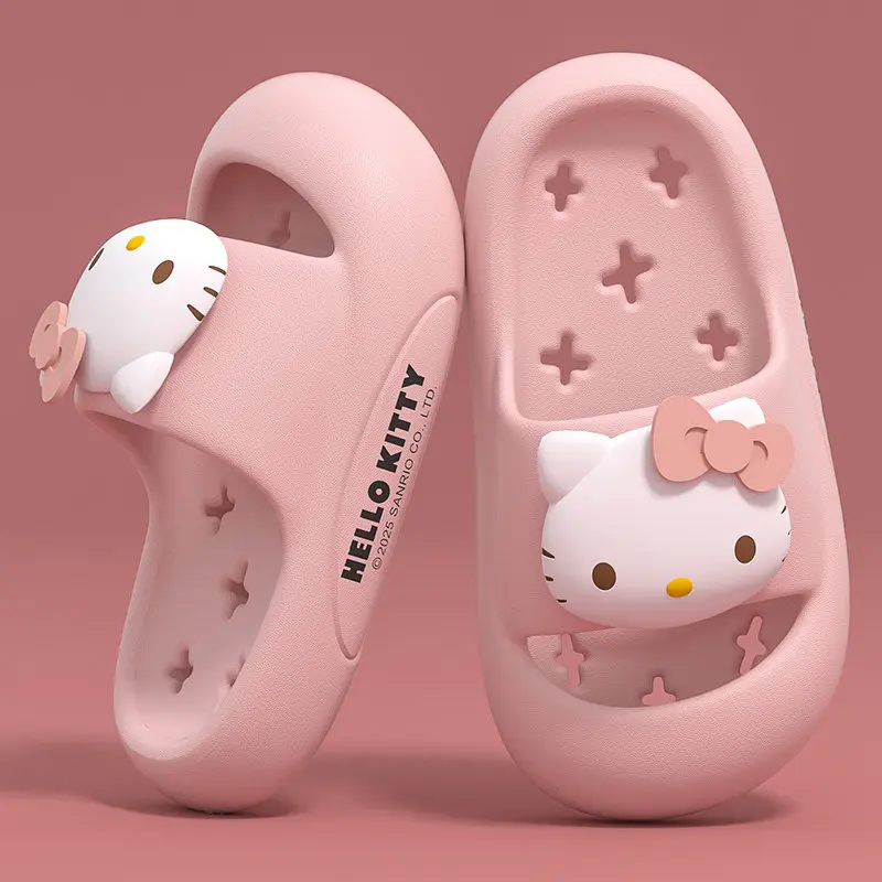 Sanrio Hello Kitty Cinnamoroll Kids Slippers Boys Girls Cute 3D Cartoon Non-Slip Summer Slippers Beach Pool Bathroom House Shoes
Sanrio Hello Kitty Cinnamoroll Kids Slippers Boys Girls Cute 3D Cartoon Non-Slip Summer Slippers Beach Pool Bathroom House Shoes